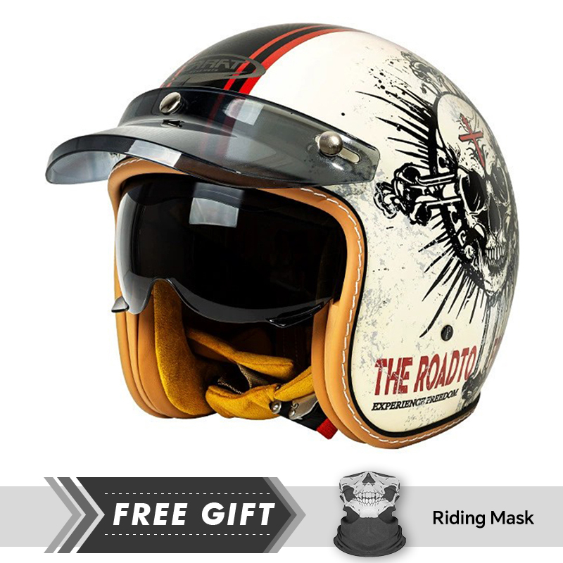 Motorcycle Gear In Store - DOT Onaylı Motosiklet Kaskı Jet Kask