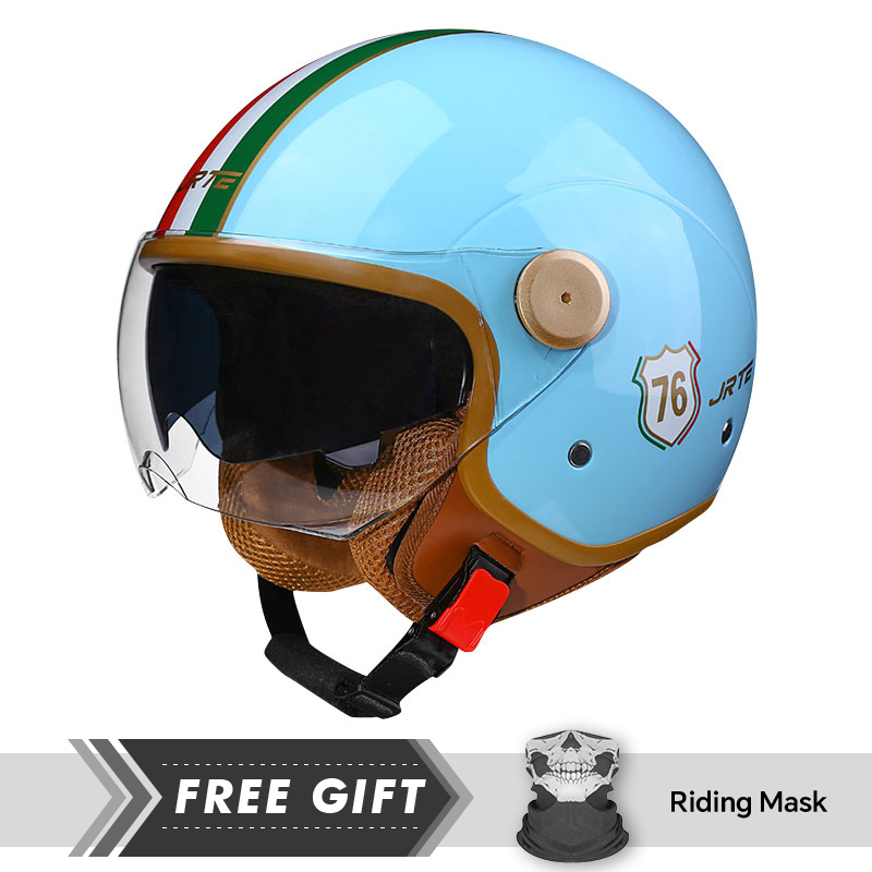 Motorcycle Gear In Store - Çift Lens Açık Yüz Motosiklet Kaskları