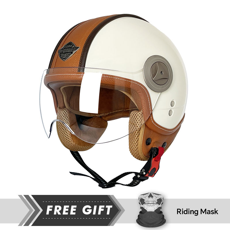 3/4 Açık Yüz Kask Vintage Açık - Motorcycle Gear In Store incelemesi ve fiyatı