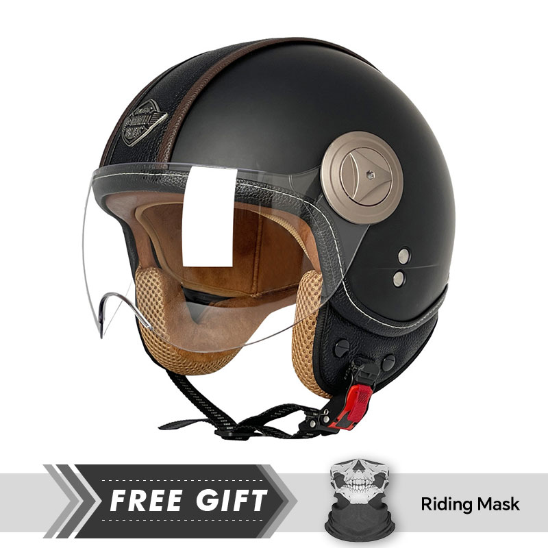 3/4 Açık Yüz Kask Vintage Açık - Motorcycle Gear In Store incelemesi ve fiyatı